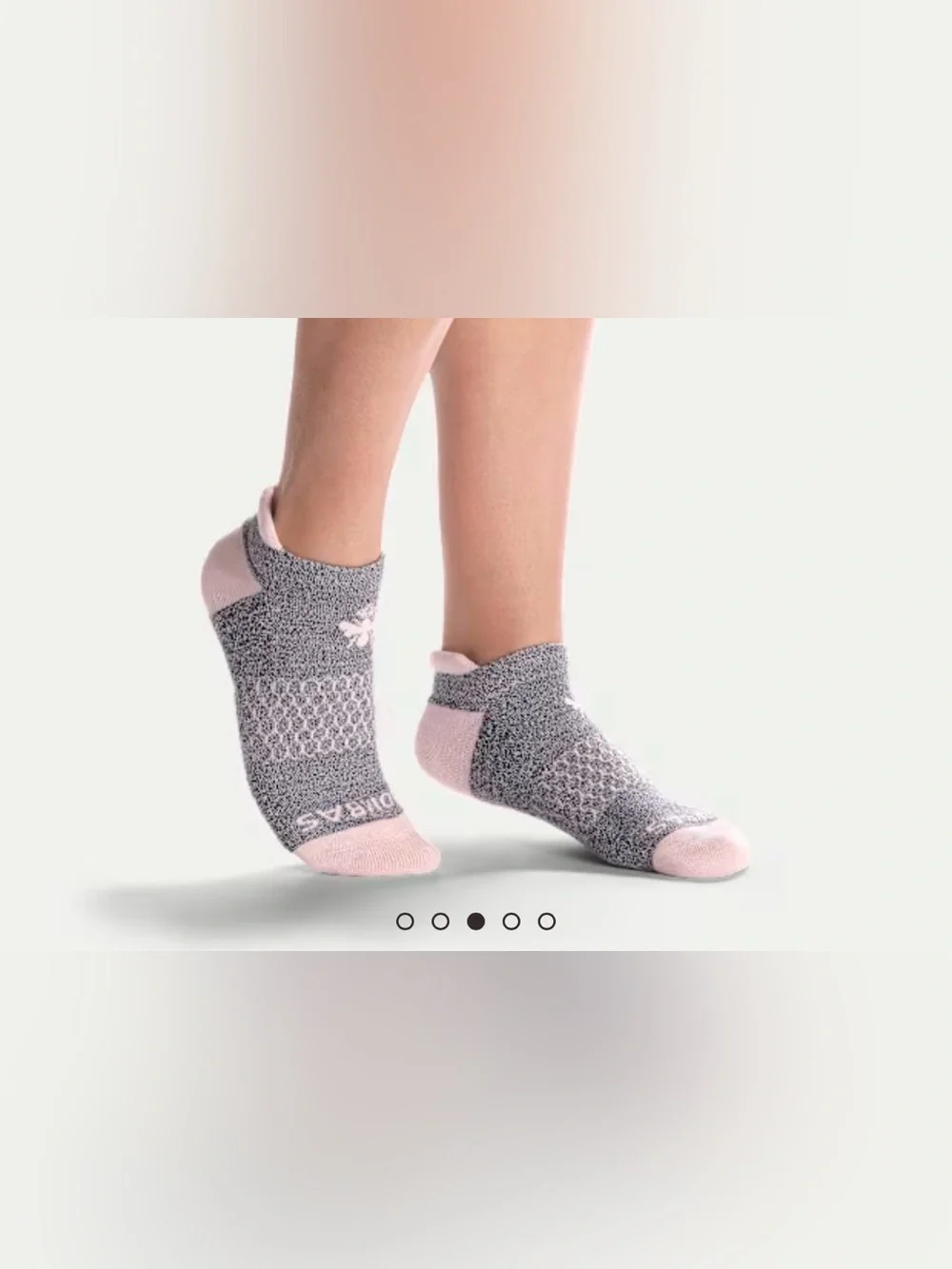 BOMBAS BUNDLE | The Originals Ankle MEDIUM Socks | Arch Support PINK Pairs NWT 2